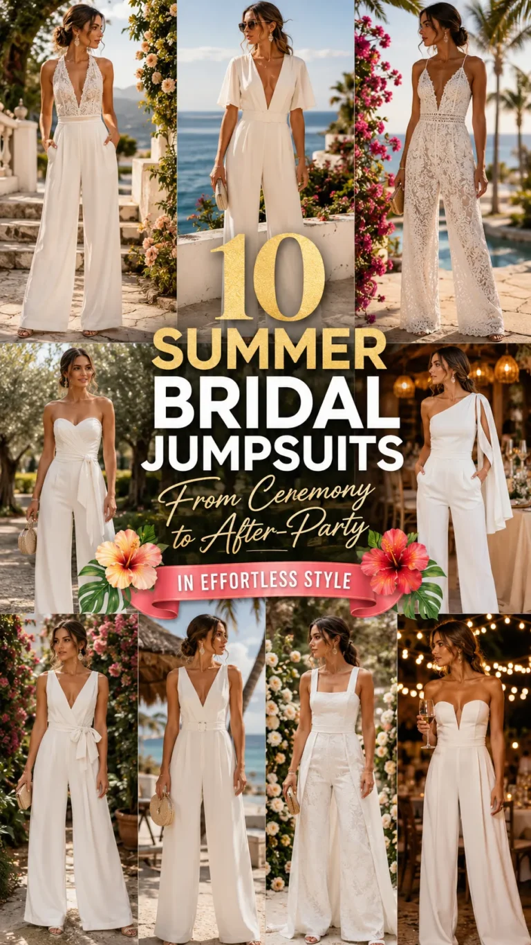 Summer Bridal Jumpsuits: From Ceremony to After-Party in Effortless Style