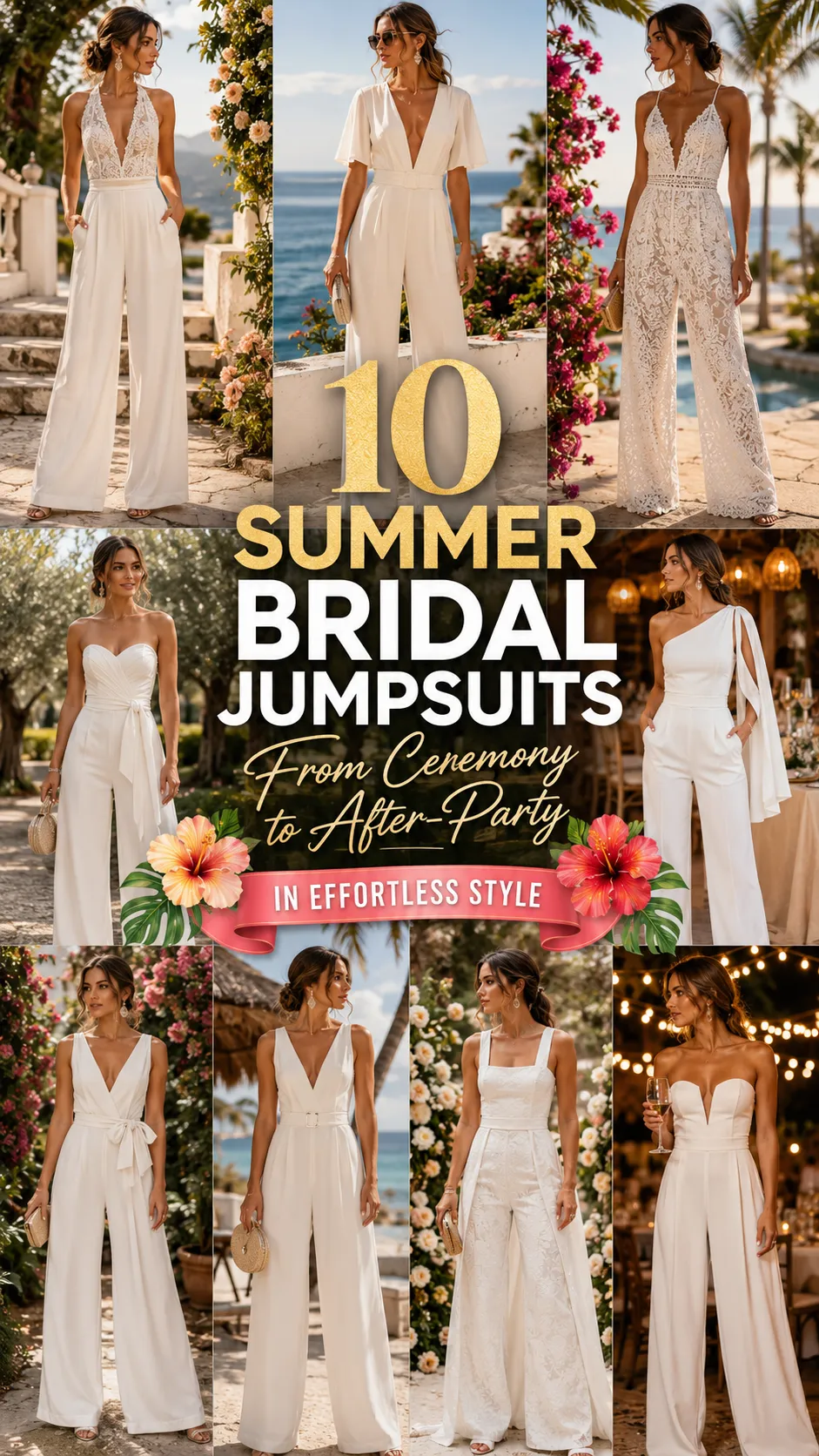 Summer Bridal Jumpsuits: From Ceremony to After-Party in Effortless Style