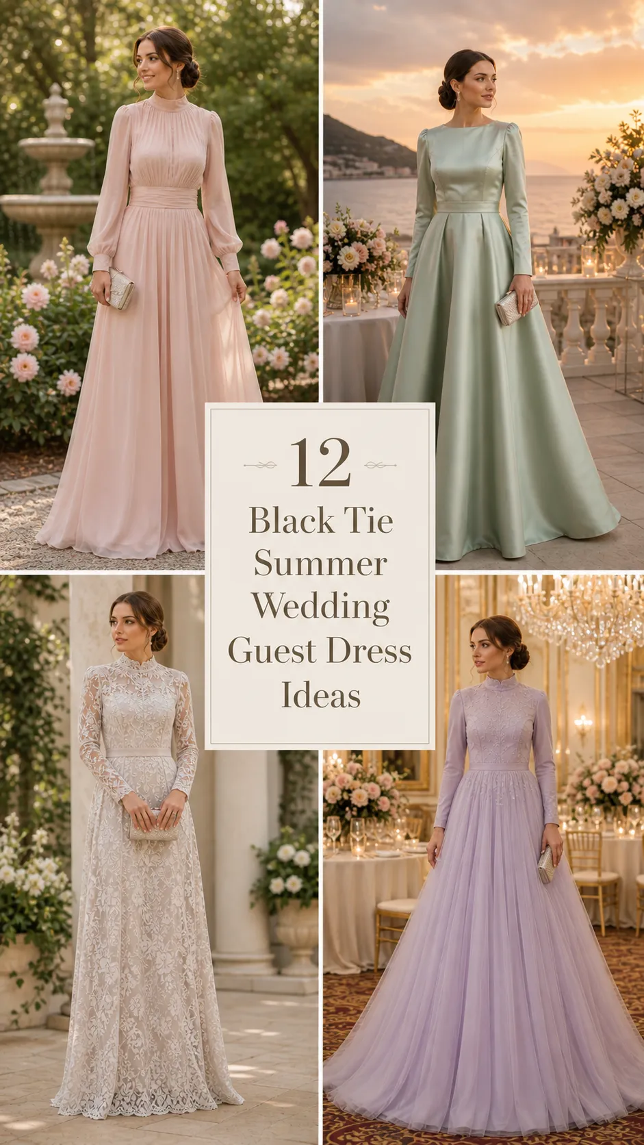 12 Black Tie Summer Wedding Guest Dress Ideas