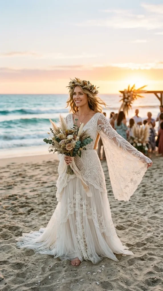 Bohemian Guipure Lace Dress