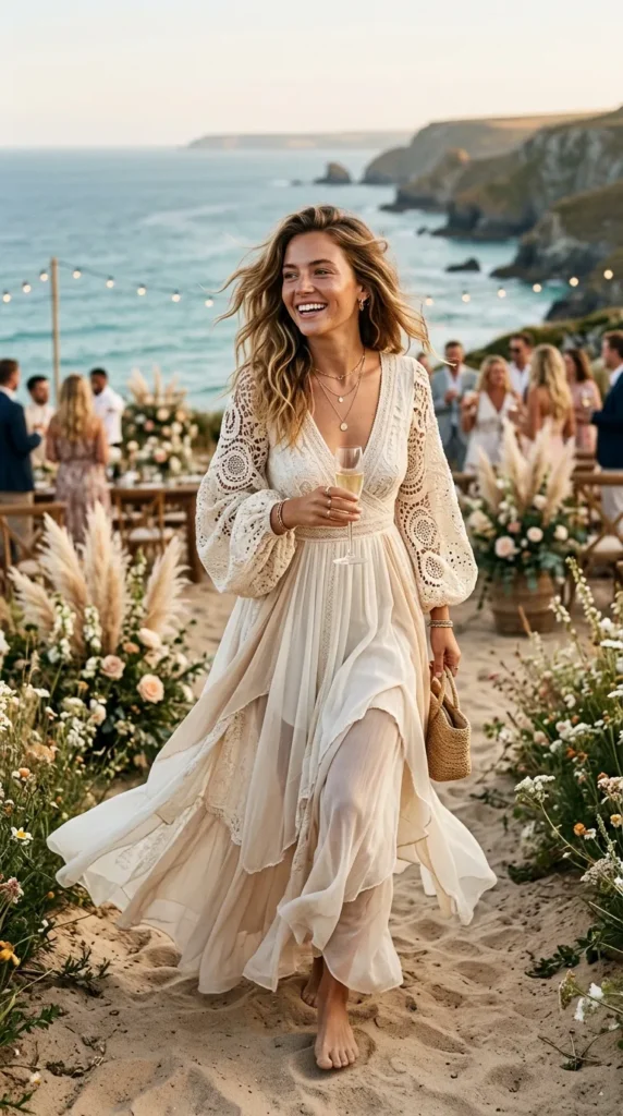 Bohemian Lace Sleeve Dresses
