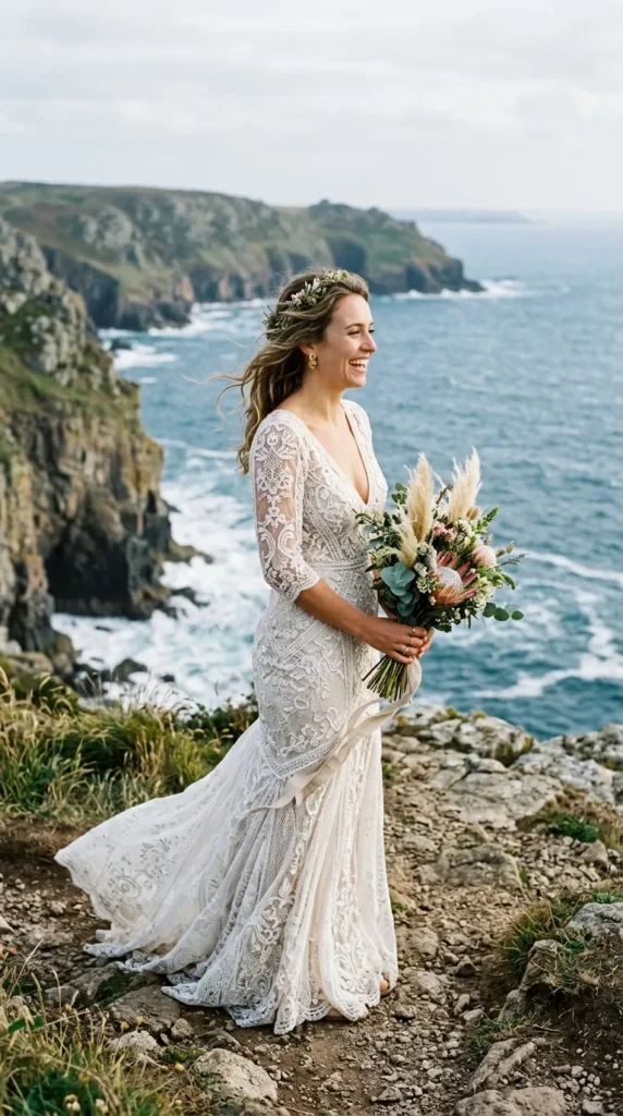 Boho Mermaid Lace Dress