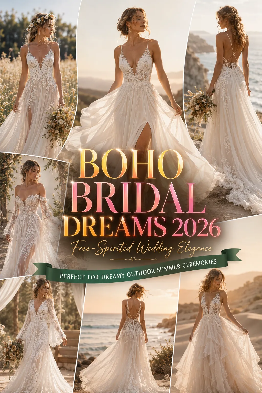 Boho Summer Wedding Dresses Perfect for a Dreamy Outdoor Ceremony