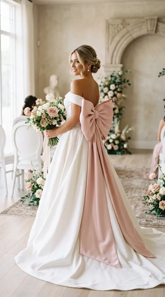 Bow-Detail Barbie Wedding Dress