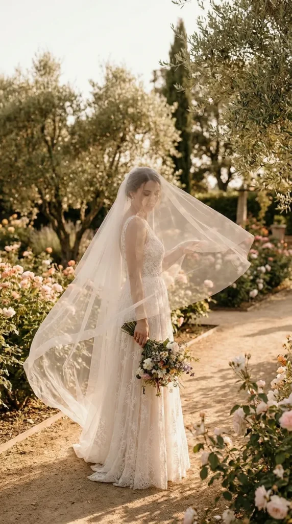 Go for a Lightweight Sheer Veil