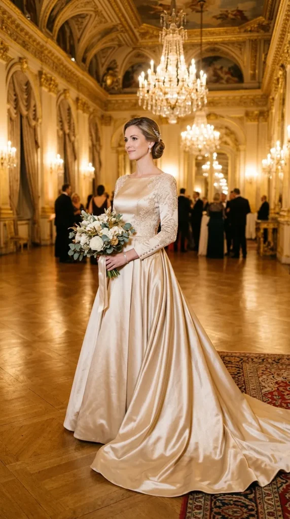 Champagne Gold Elegant Dress