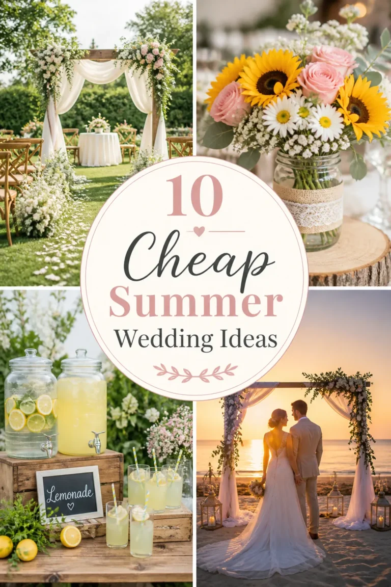 10 Cheap Summer Wedding Ideas
