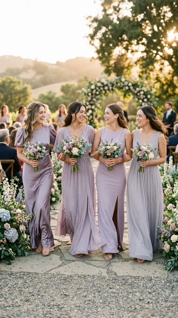 Choose Airy Lavender Bridesmaid Dresses
