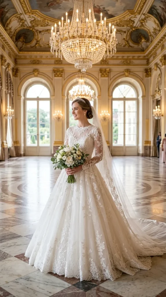 Classic Lace Ball Gown