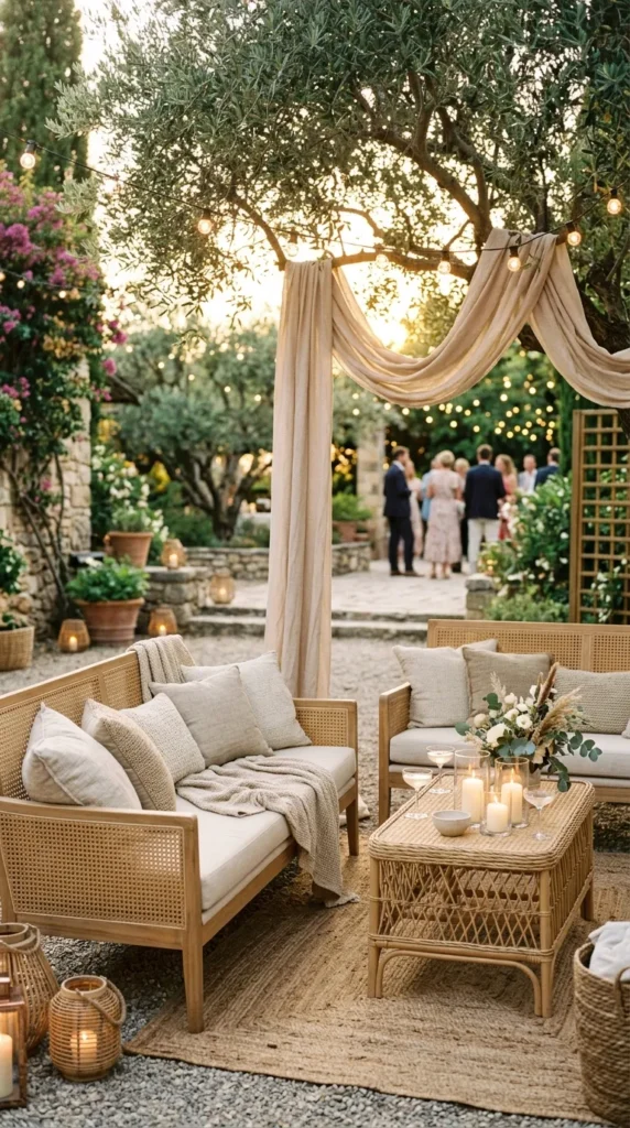 Create a Cane Lounge Area Outdoors