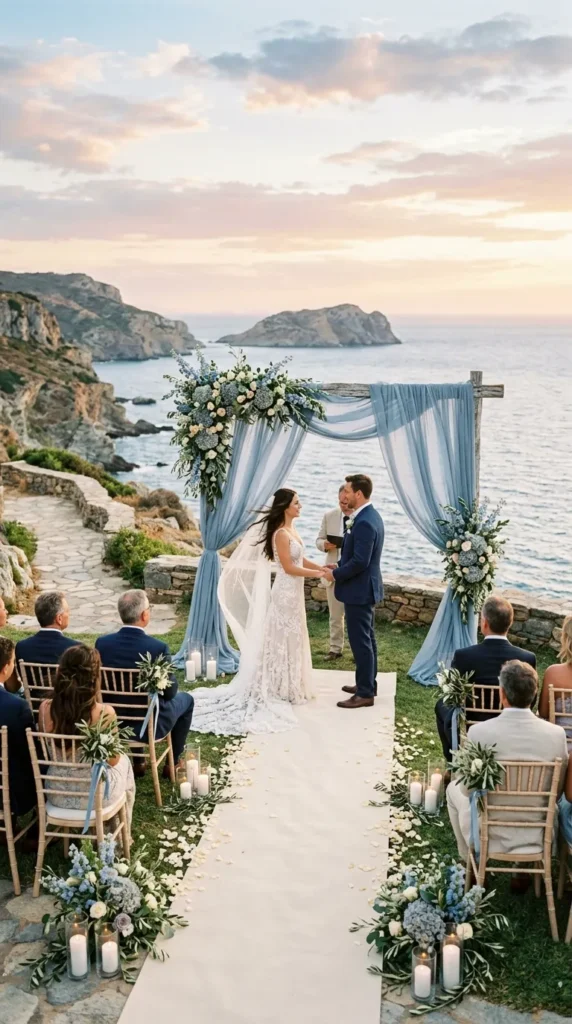 Create a Coastal-Inspired Ceremony Without Looking Nautical