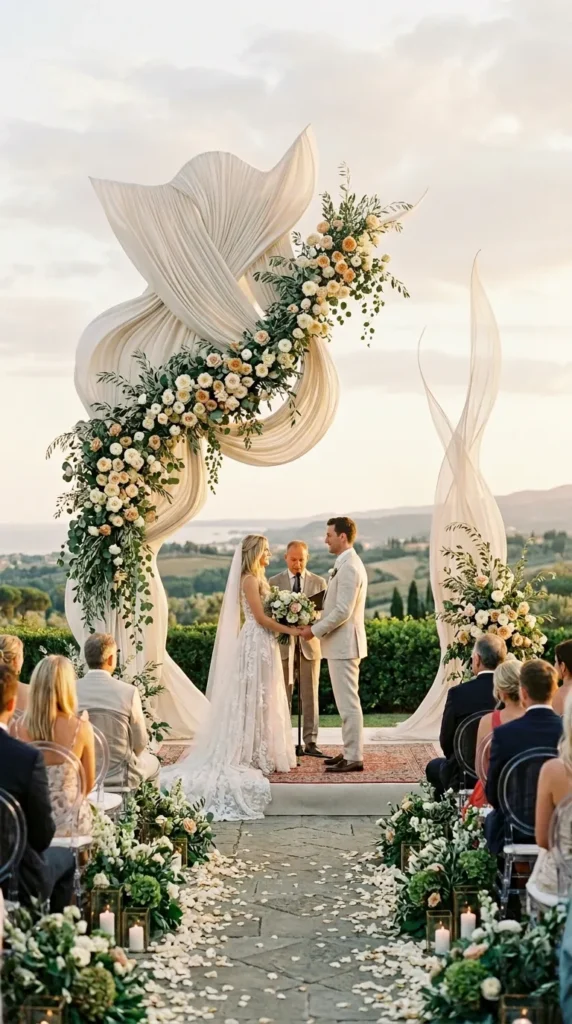 Create a Pleated Ceremony Backdrop
