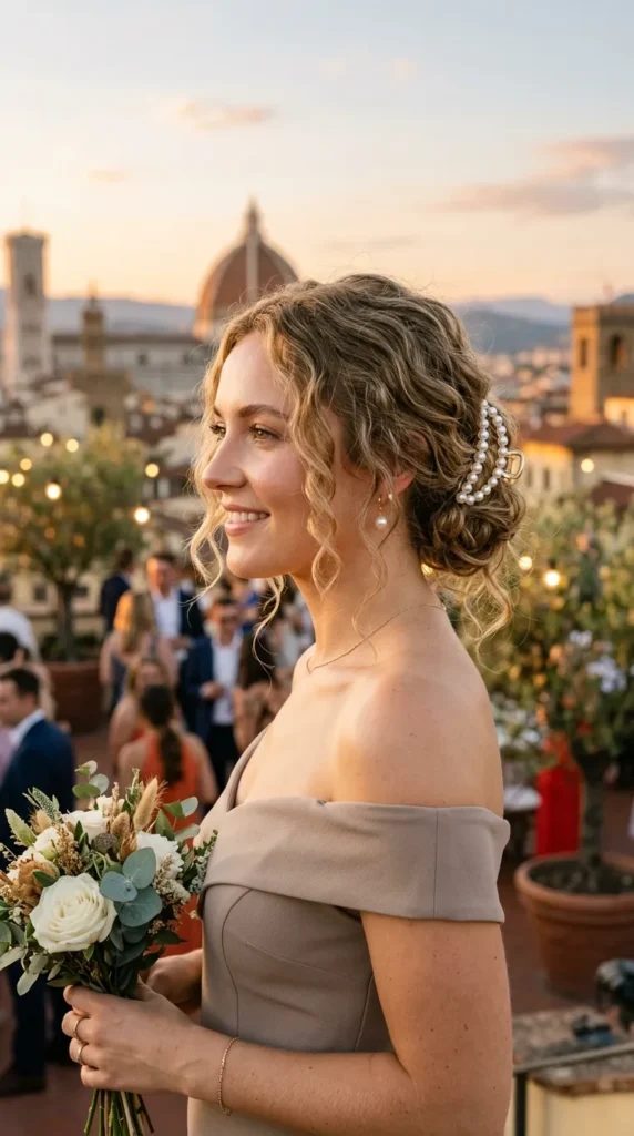 Curly Claw Clip Updos