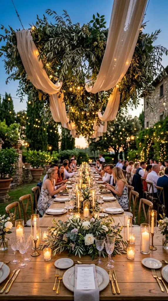 Design Hanging Greenery Installations Above Tables