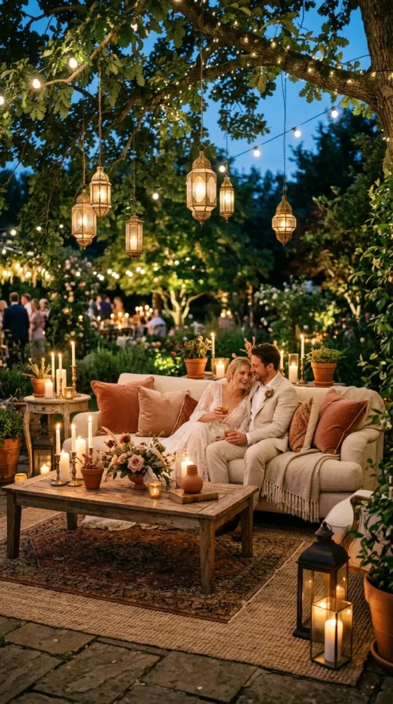 Design a Candlelit Garden Lounge Area