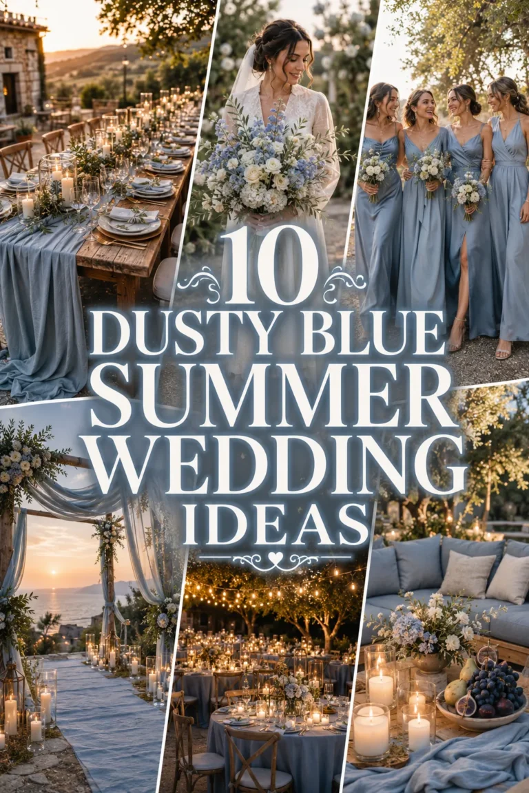 Dusty Blue Summer Wedding Ideas for an Elegant and Trendy Celebration