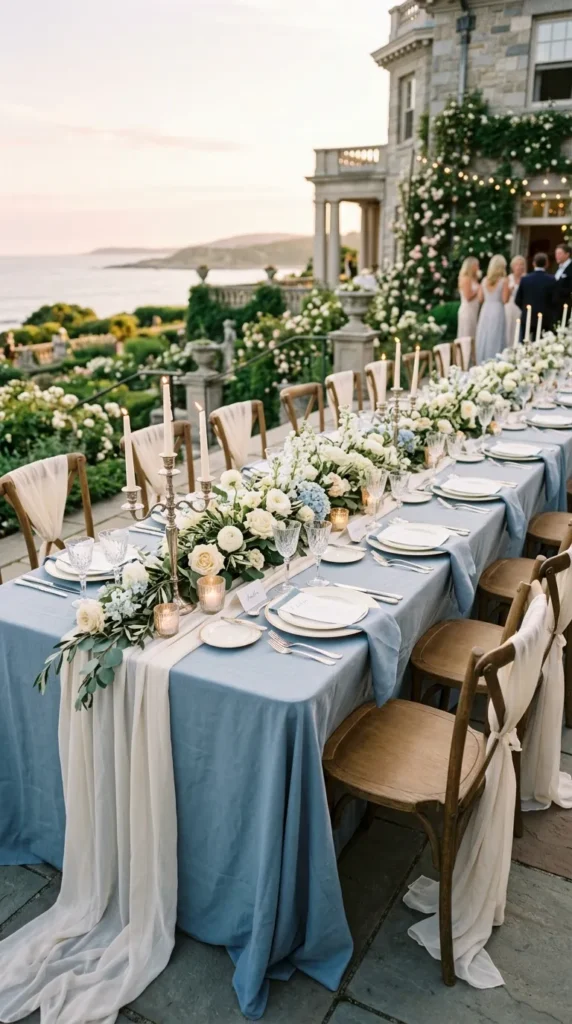 Dusty Blue and Cream