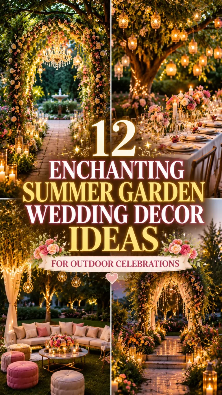 Enchanting Summer Garden Wedding Decor Ideas for Outdoor Celebrations