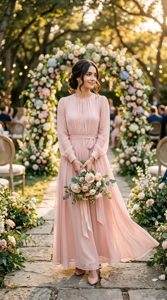 Flowing Chiffon Maxi Dress