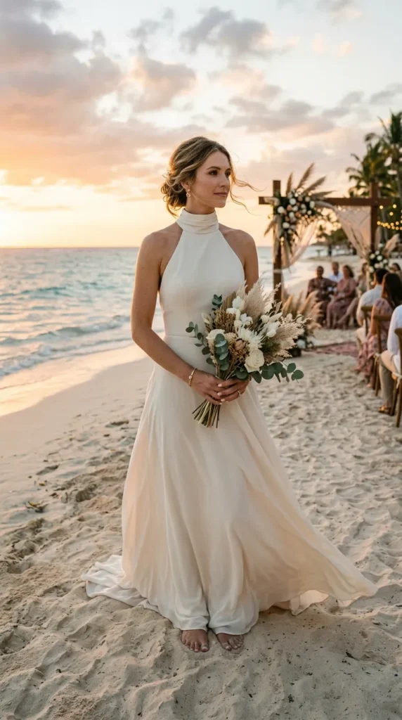 Halter Neck Gown