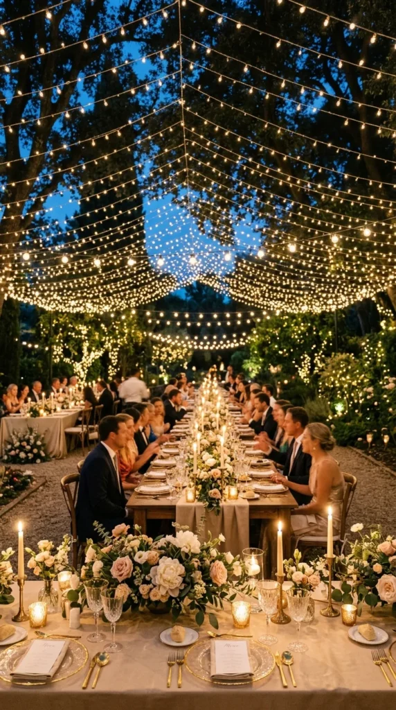 Hang String Lights Like a Starry Sky