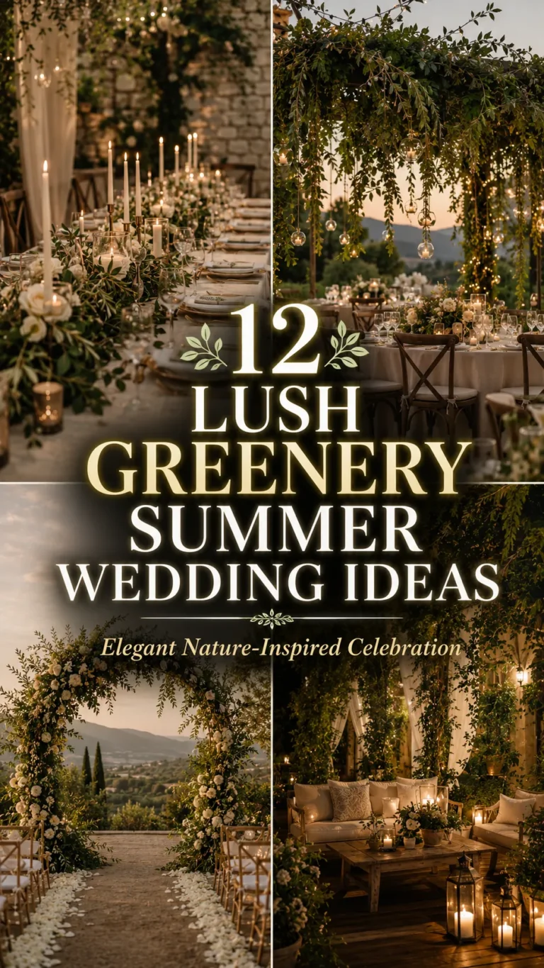 Lush Greenery Summer Wedding Decor Ideas for an Elegant Nature-Inspired Celebration