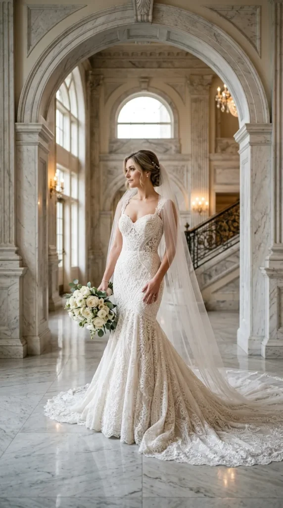 Mermaid Guipure Lace Wedding Dress