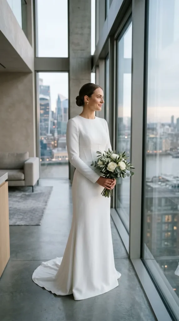 Minimalist Crepe Corset Dress