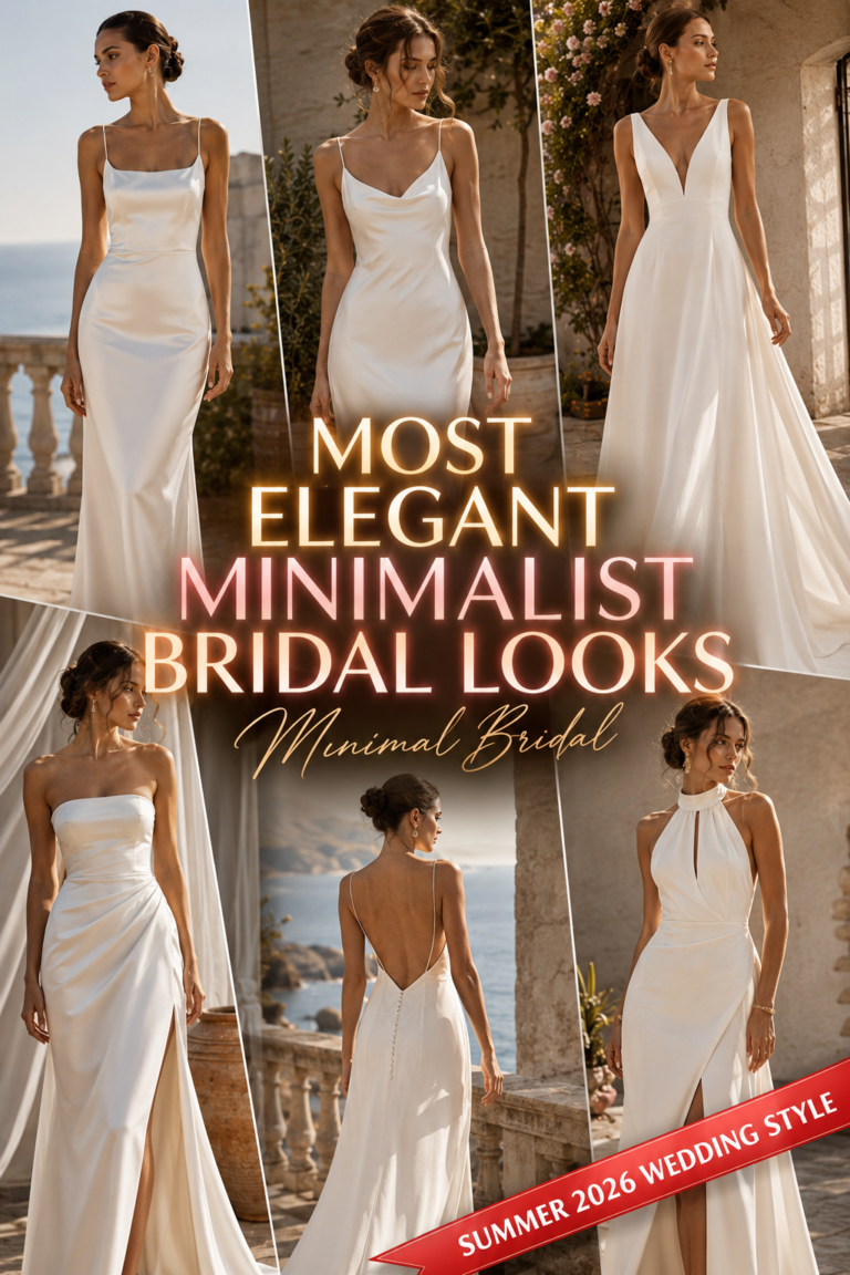 Minimalist Summer Wedding Dresses: Elegantly Simple Gowns for the Modern Bride