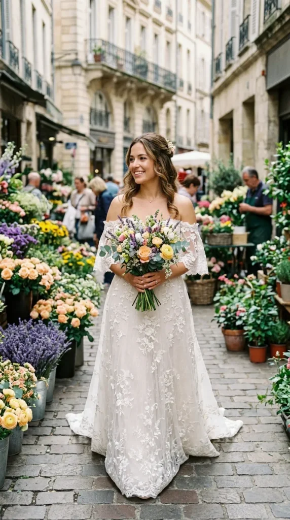 Off-Shoulder Lace A-Line Dress