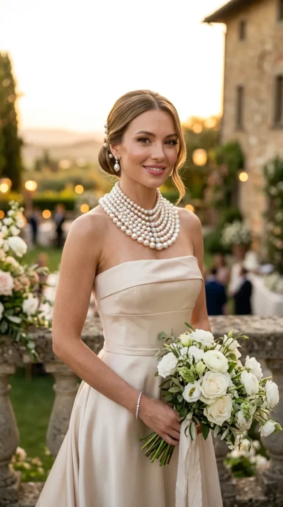 Oversized Pearl Collar Necklaces