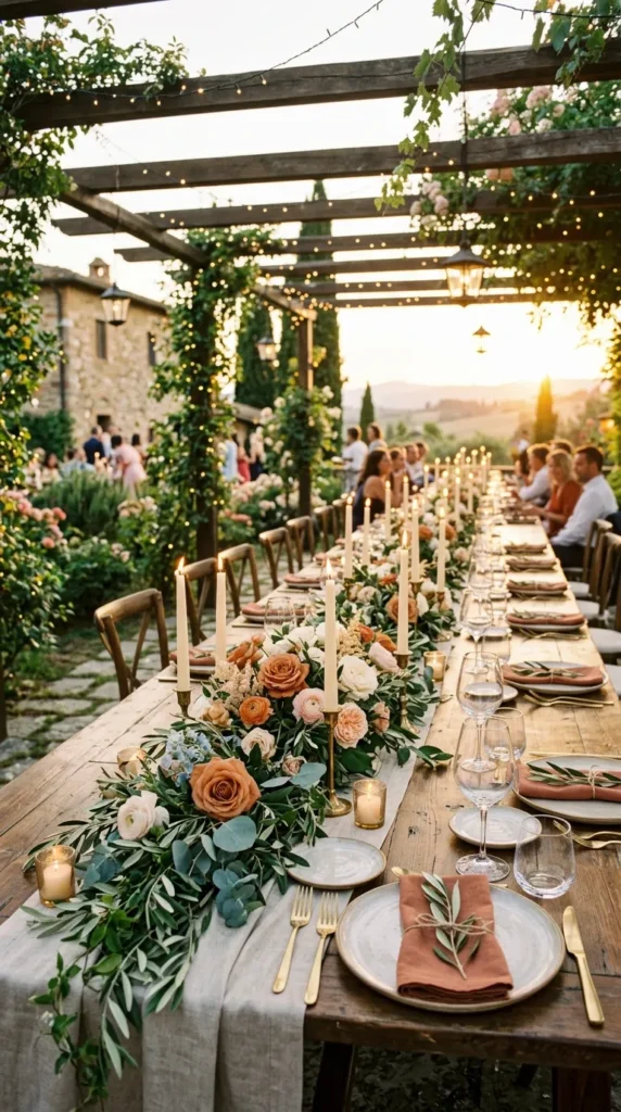 Pair Cinnamon Rose with Olive Greenery