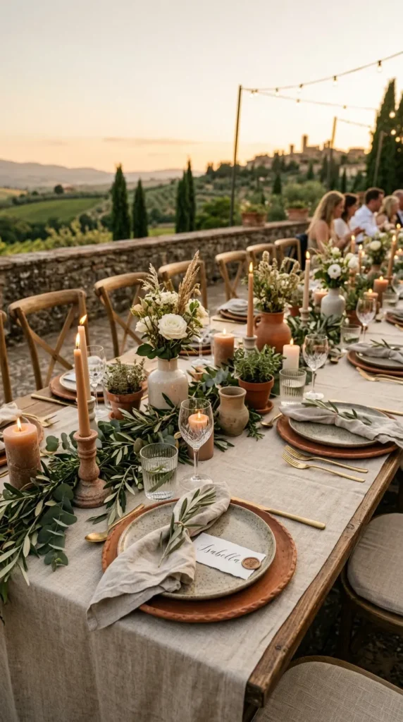 Pair Olive Green with Terracotta and Stone Textures
