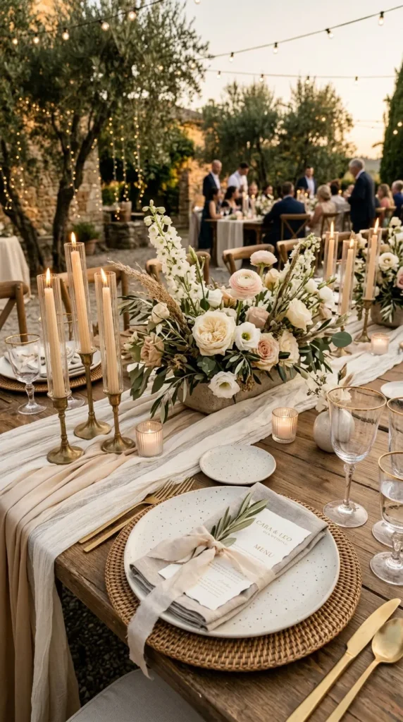 Pair Rattan with Soft Neutral Linen