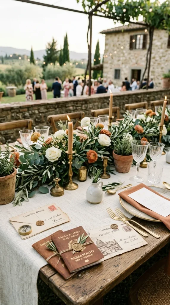 Personalize Guest Seating with Travel-Inspired Details