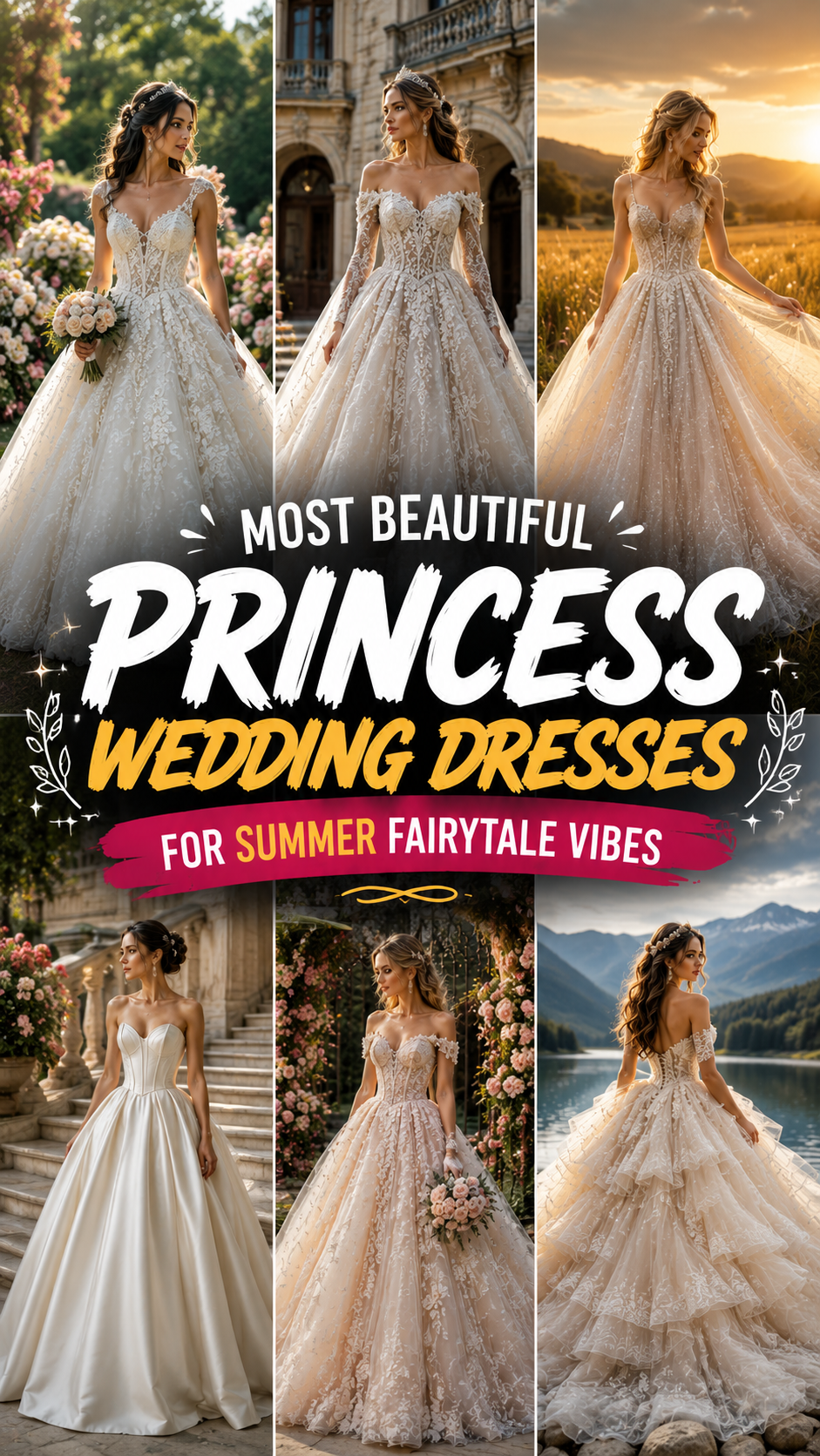Princess Summer Wedding Dresses That Look Straight Out of a Fairytale