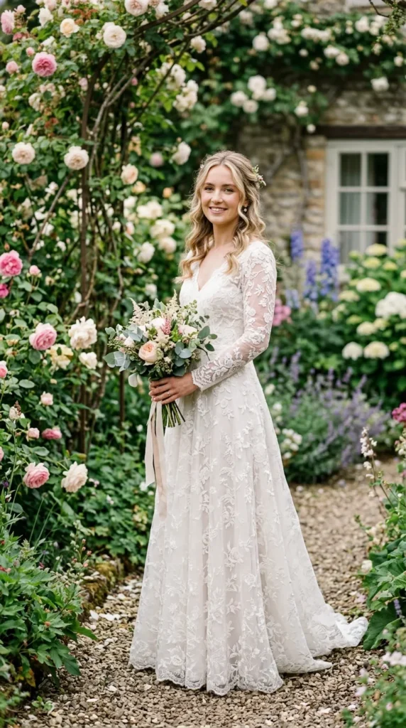 Romantic Lace A-Line Wedding Dress