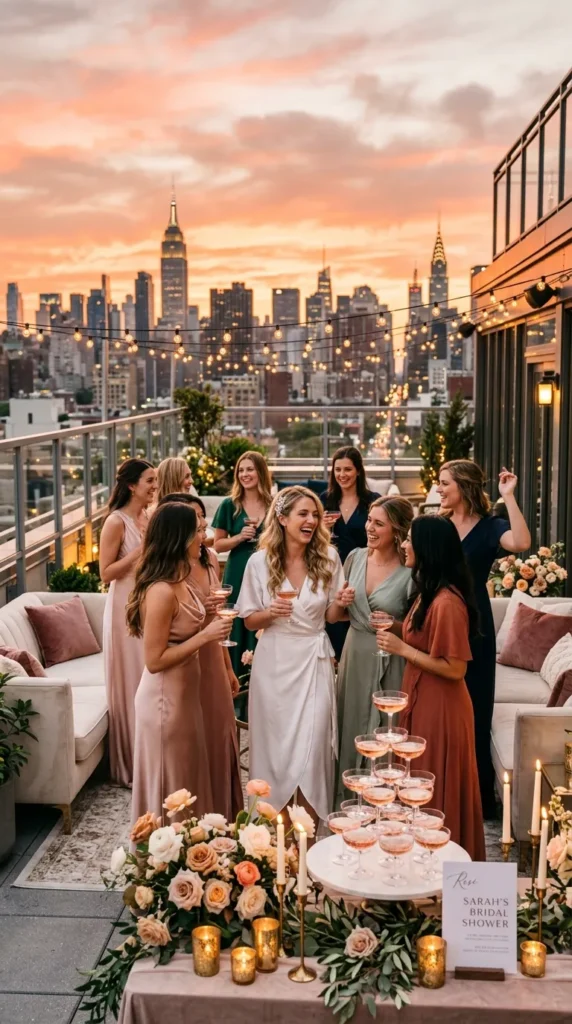 Rosé Sunset Rooftop Celebration