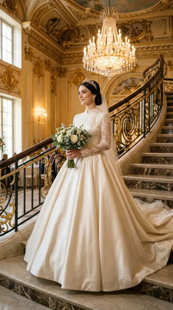 Satin Princess Ball Gown