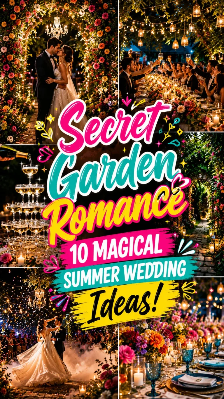 Secret Garden Summer Wedding Ideas for a Magical Night Celebration