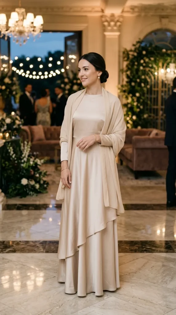 Silk Slip Dress with Minimal Accessories