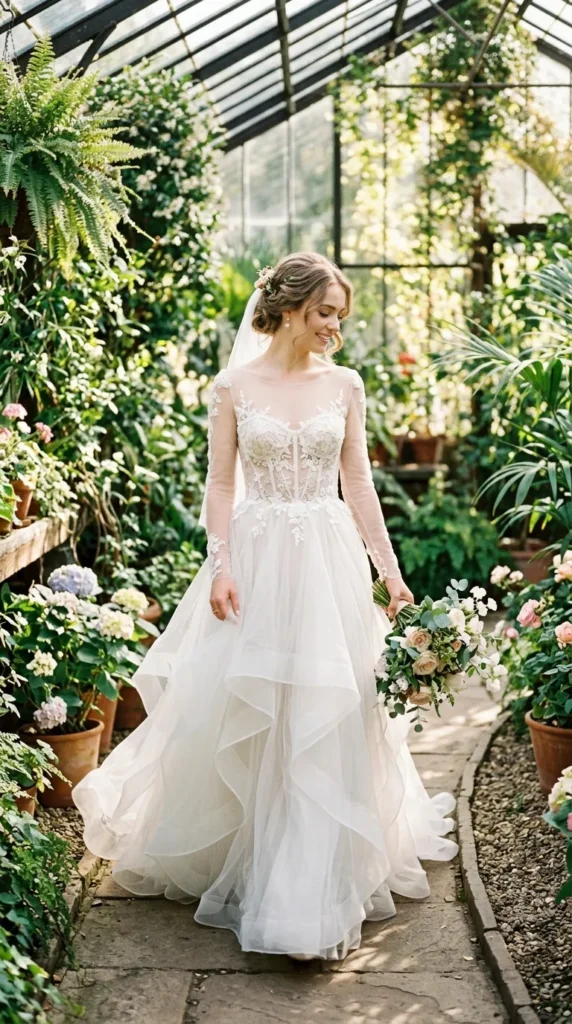 Soft Pastel Princess Wedding Dress
