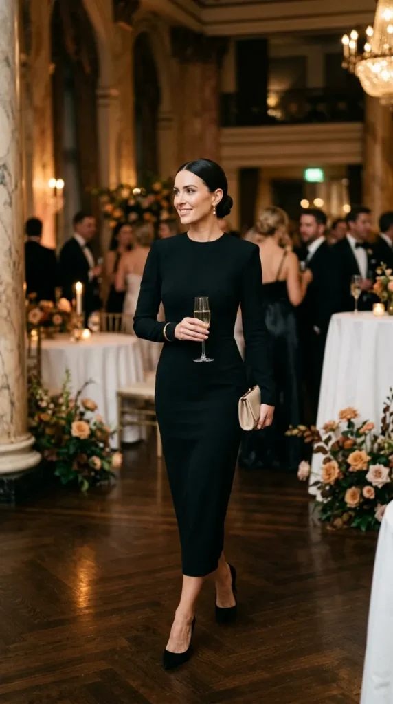 Structured Minimalist Long Sleeve Dresses