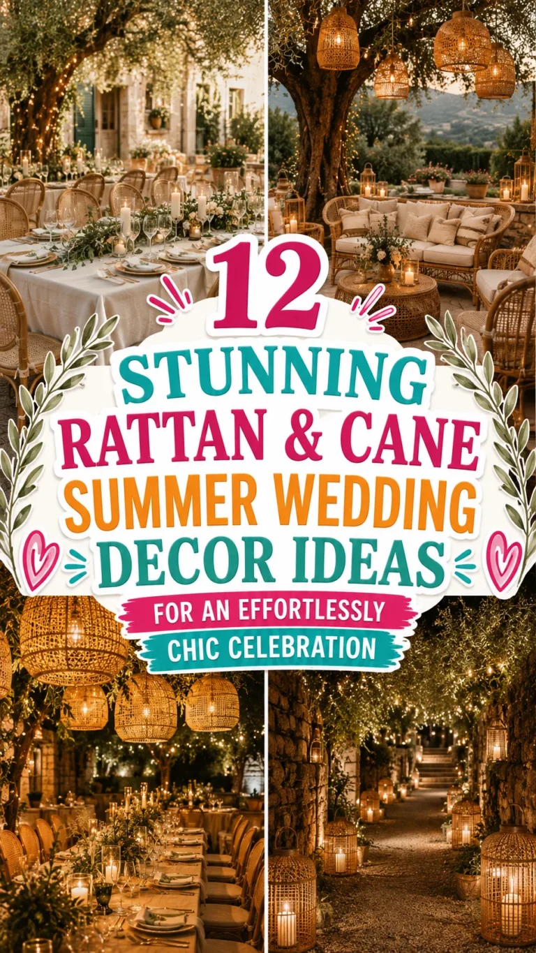 Stunning Rattan & Cane Summer Wedding Decor Ideas for an Effortlessly Chic Celebration