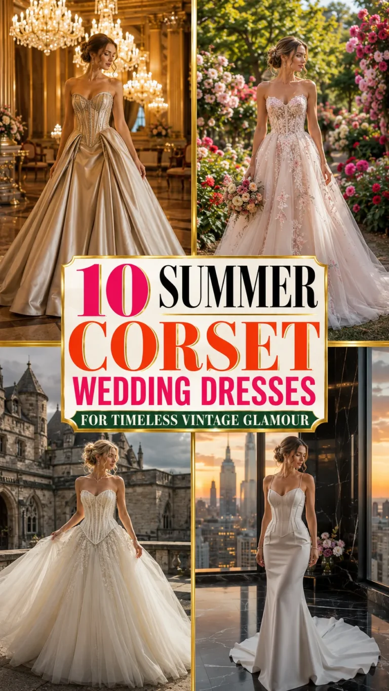 Summer Corset Wedding Dresses for Timeless Vintage Glamour