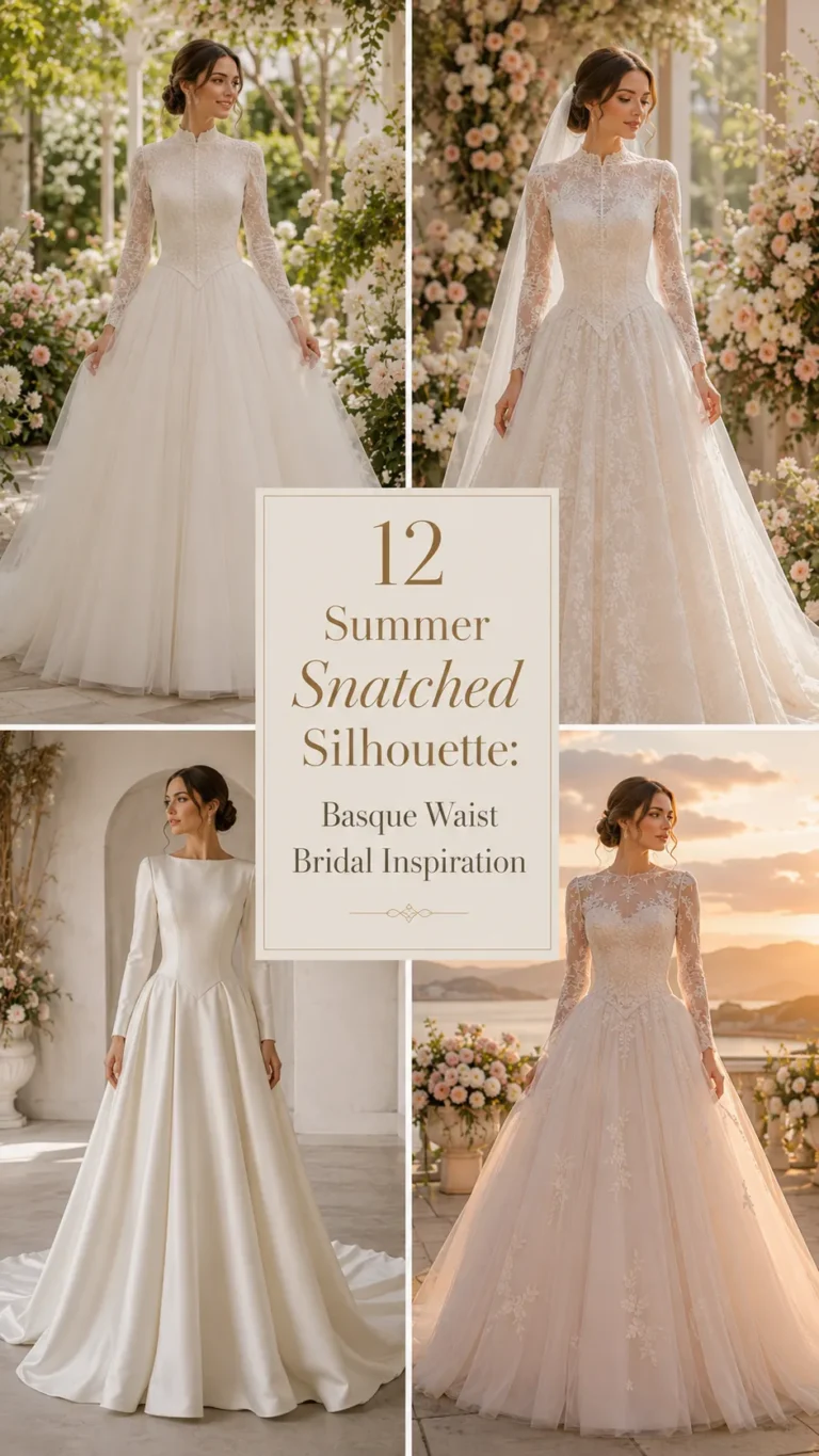 Summer Snatched Silhouette: Basque Waist Bridal Inspiration