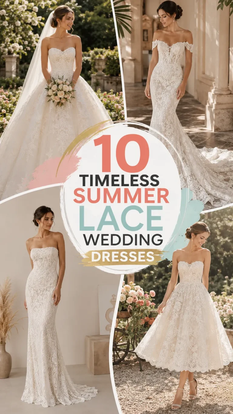 Timeless Summer Strapless & Off-Shoulder Lace Wedding Dresses for Elegant Bridal Beauty