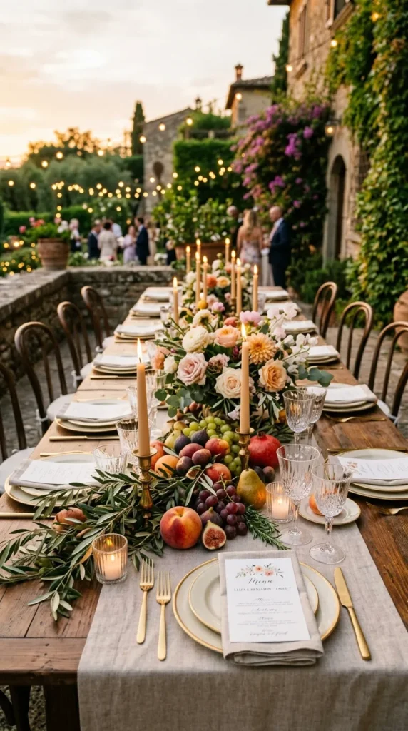 Use Fresh Fruit and Botanical Styling