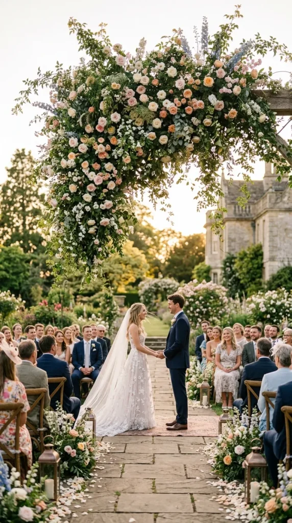 Use Overgrown Romantic Floral Installations