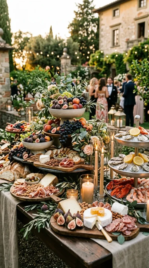 Use Sculptural Food Displays Instead of Traditional Catering Tables